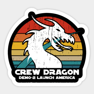 SpaceX Crew Dragon Demo-2 Celebration Sticker